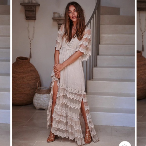 Jaase Mocha Bungalow Maxi Dress 